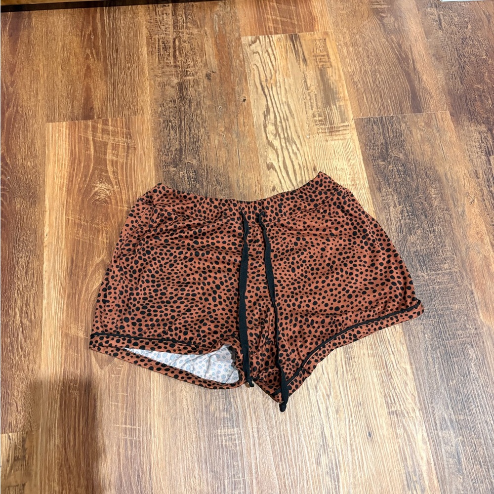 Leopard Print Sleep Shorts